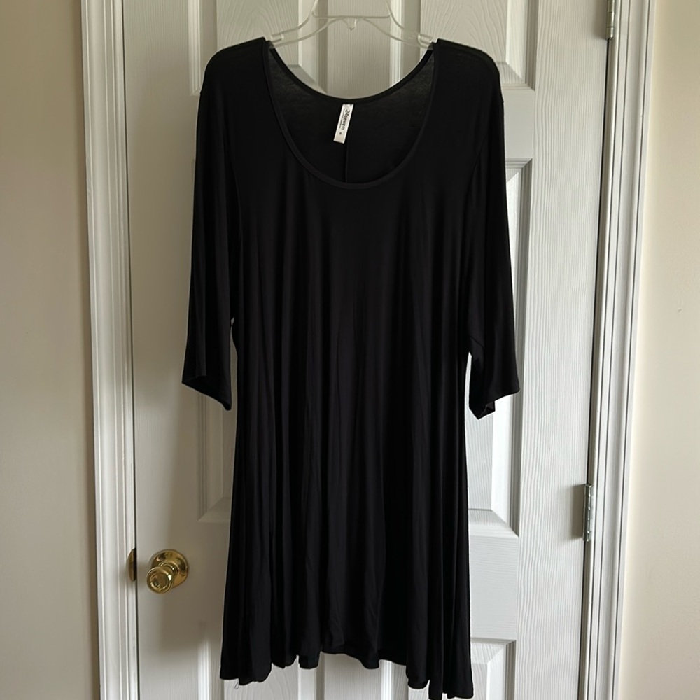 24Seven Comfort Apparel Tee Shirt Long Top/Short Dress